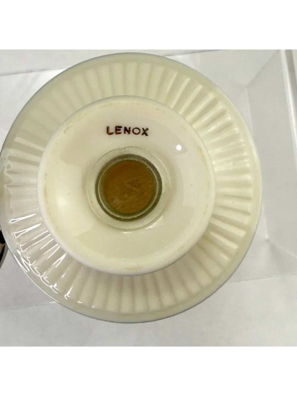 Vintage Lenox Celestial Platinum Salt and Pepper Shaker Set